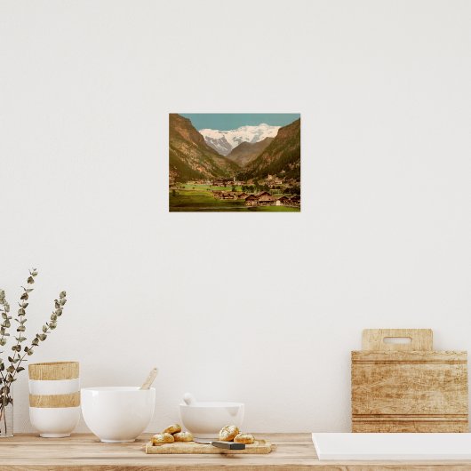 Rosa Monte Rosa Gressoney Italien Poster (Küche)