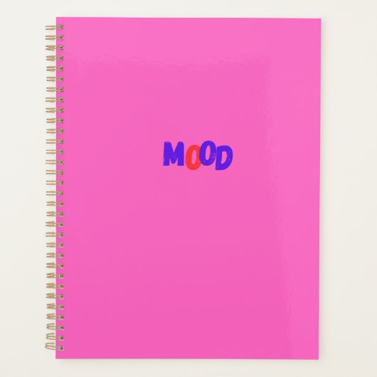 Rosa-Mood-Notebook Planer (Vorderseite)