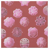 Rosa Mooncakes Stoff (Nahaufnahme)