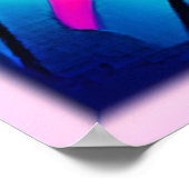 Rosa Moonlit Forest Art Poster (Ecke)