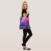 Rosa Moonlit Forest Art Tasche (Am Model)