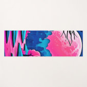 Rosa Moonlit Forest Art Yogamatte (Vorderseite (Horizontal))