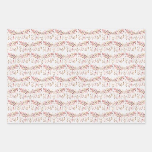 Rosa Moore und Blume Geschenkpapier Set (Vorderseite 3)