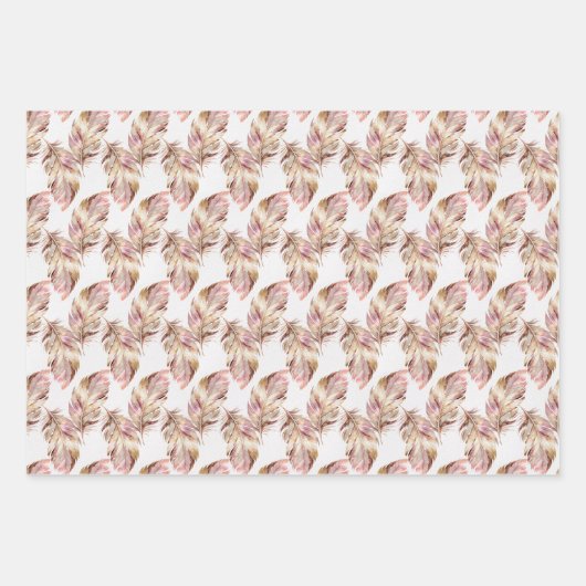 Rosa Moore und Blume Geschenkpapier Set (Vorderseite 2)