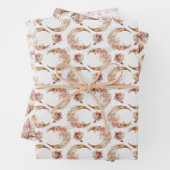 Rosa Moore und Blume Geschenkpapier Set (Beispiel)