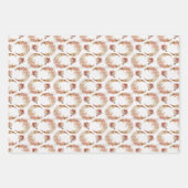 Rosa Moore und Blume Geschenkpapier Set (Vorderseite)