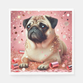 Rosa Mops Servietten! Serviette