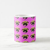 Rosa Mops Tasse (Mittel)