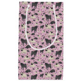 Rosa Möpsen Kleine Geschenktüte (Vorderseite)