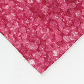 Rosa Mosaik-Glitzer Fleecedecke (Ecke)
