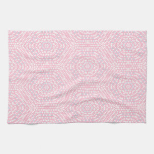Rosa Mosaik-Muster Geschirrtuch