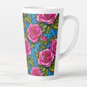 Rosa Mosaik-Rose Milchtasse