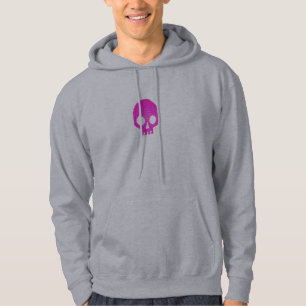 Rosa Mosaik-Schädel Hoodie