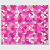 Rosa Mosaike Geschenkpapier (Flach)