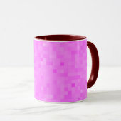rosa Mosaikflippel Tasse (VorderseiteRechts)