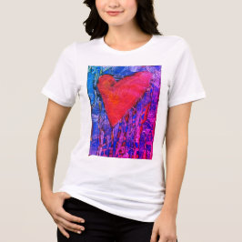 Rosa Mosaikherz Tri-Blend Shirt