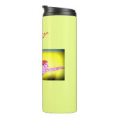 Rosa Mosaikjacke Thermosbecher (Nach rechts gedreht)