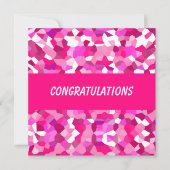 Rosa Mosaikkarte (Vorderseite)