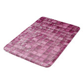 Rosa Mosaikmuster Badematte (Schrägansicht)