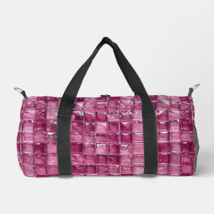 Rosa Mosaikmuster Duffle Bag