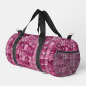 Rosa Mosaikmuster Duffle Bag (Rechte Ecke)