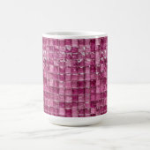 Rosa Mosaikmuster Kaffeetasse (Mittel)
