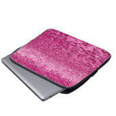 Rosa Mosaikmuster Laptopschutzhülle (Vorne Knopf)
