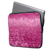 Rosa Mosaikmuster Laptopschutzhülle (Vorderseite Links)