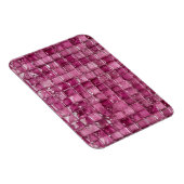 Rosa Mosaikmuster Magnet (Rechte Seite)