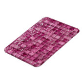 Rosa Mosaikmuster Magnet (Linke Seite)