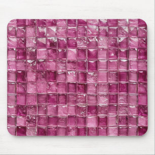 Rosa Mosaikmuster Mousepad