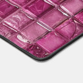 Rosa Mosaikmuster Schreibtischunterlage (Ecke)