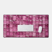 Rosa Mosaikmuster Schreibtischunterlage (Tastatur & Maus)