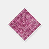 Rosa Mosaikmuster Serviette (Ecke)