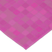 Rosa Mosaikpixel Tischdecke (Schrägansicht)