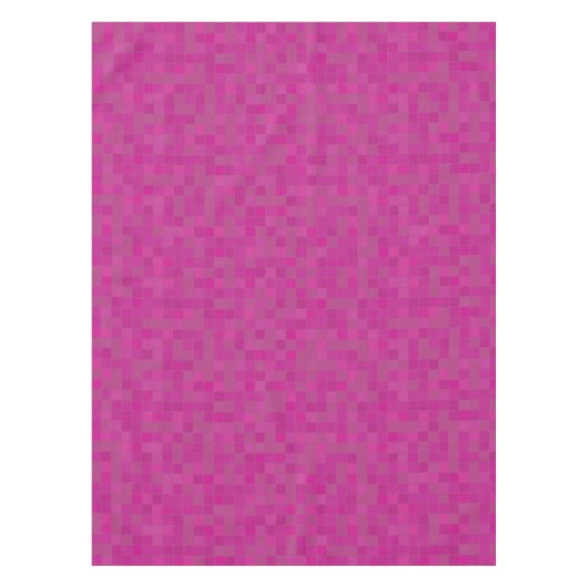 Rosa Mosaikpixel Tischdecke (Vorderseite)