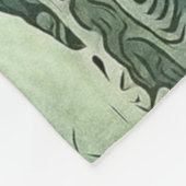 Rosa Moth Forest Night Fleecedecke (Ecke)