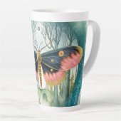 Rosa Moth Forest Night Milchtasse (Rechte Ecke)