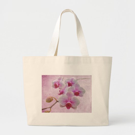 Rosa Moth Orchids - Phalaenopsis Jumbo Stoffbeutel (Vorne)