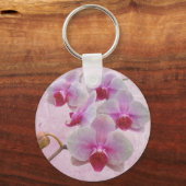 Rosa Moth Orchids - Phalaenopsis Schlüsselanhänger (Vorderseite)