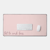 rosa Motivation Schreibtischunterlage (Tastatur & Maus)