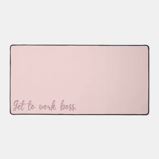 rosa Motivation Schreibtischunterlage (Vorderseite)