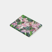 Rosa Mottenorchideen Post-it Klebezettel (angewinkelt)