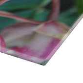 Rosa Mottenorchideen Schneidebrett (Ecke)