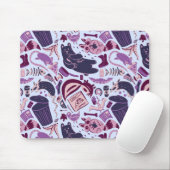 Rosa Mülltiere, die Junk Food Pattern essen Mousepad (Mit Mouse)