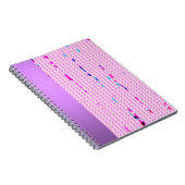 Rosa Multi Color Sprinkler Notebook Notizblock (Rechte Seite)