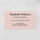 Rosa multi hallo-Punkt-Visitenkarte Visitenkarte (Rückseite)