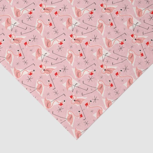 Rosa multi Seidenpapier Flamingo-Sankt (Ausschnitt)