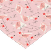 Rosa multi Tischdecke Flamingo-Sankt (Schrägansicht)