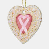 Rosa Multiband-Krebsband #2 aus dem Herzen - SRF Keramikornament (Links)